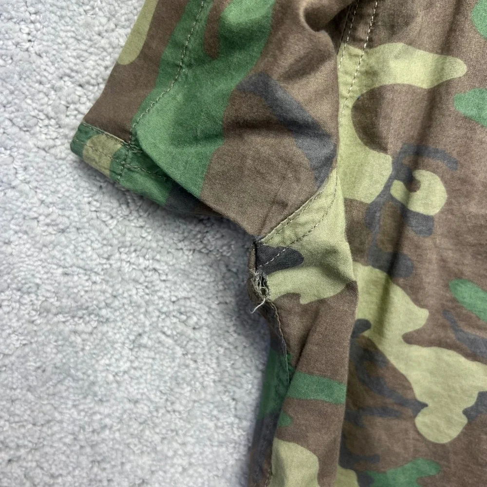 Denim & Supply Ralph Lauren‎ Shirt Mens M Woodland Camo Short Sleeve Military